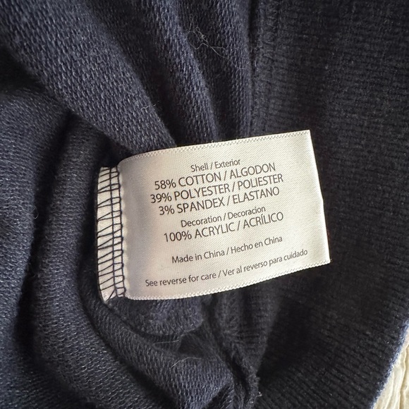 Wildfox Navy 'Good Vibes' Crew Neck Sweater - Picture 7 of 9